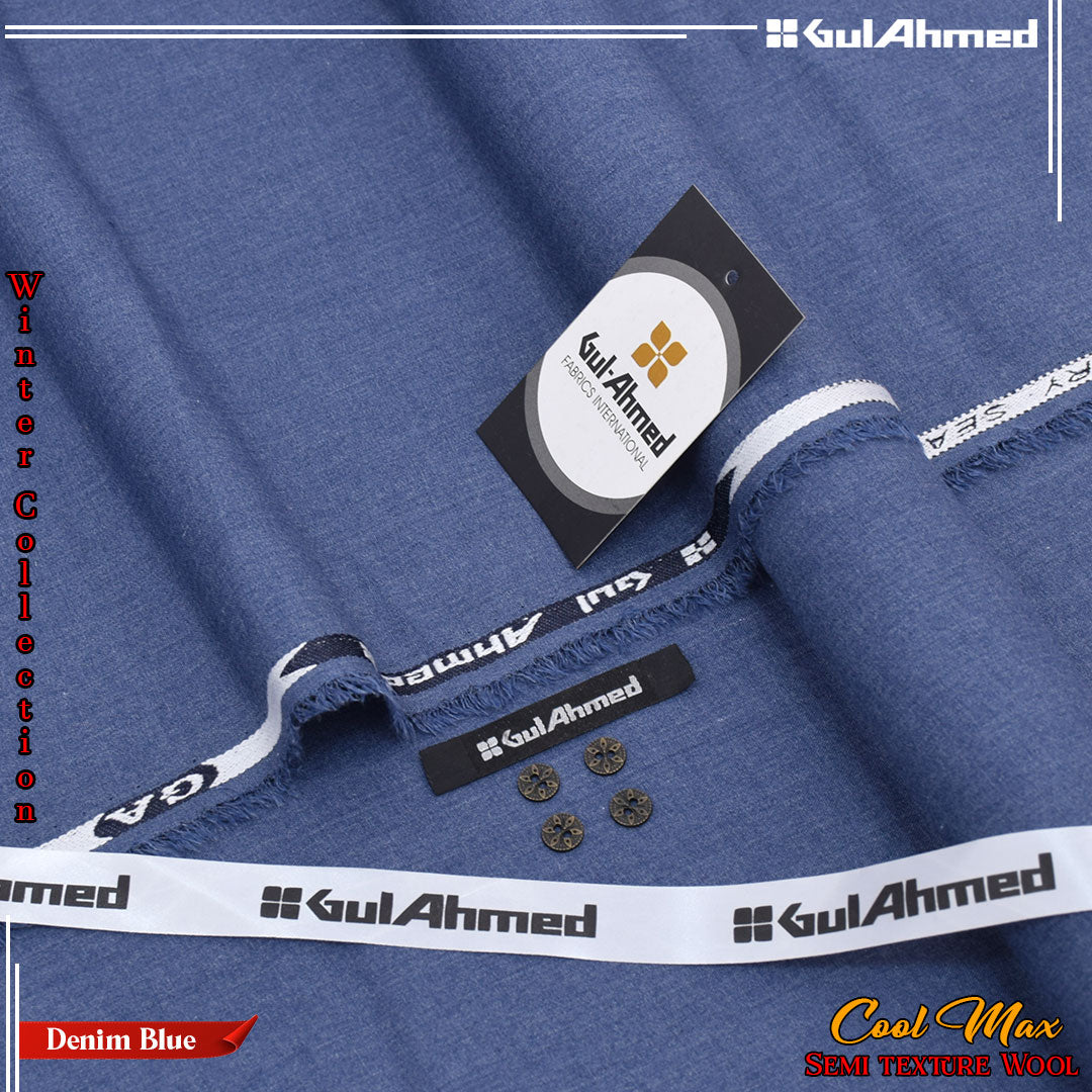 Gul Ahmad Sami Wool - Denim Blue