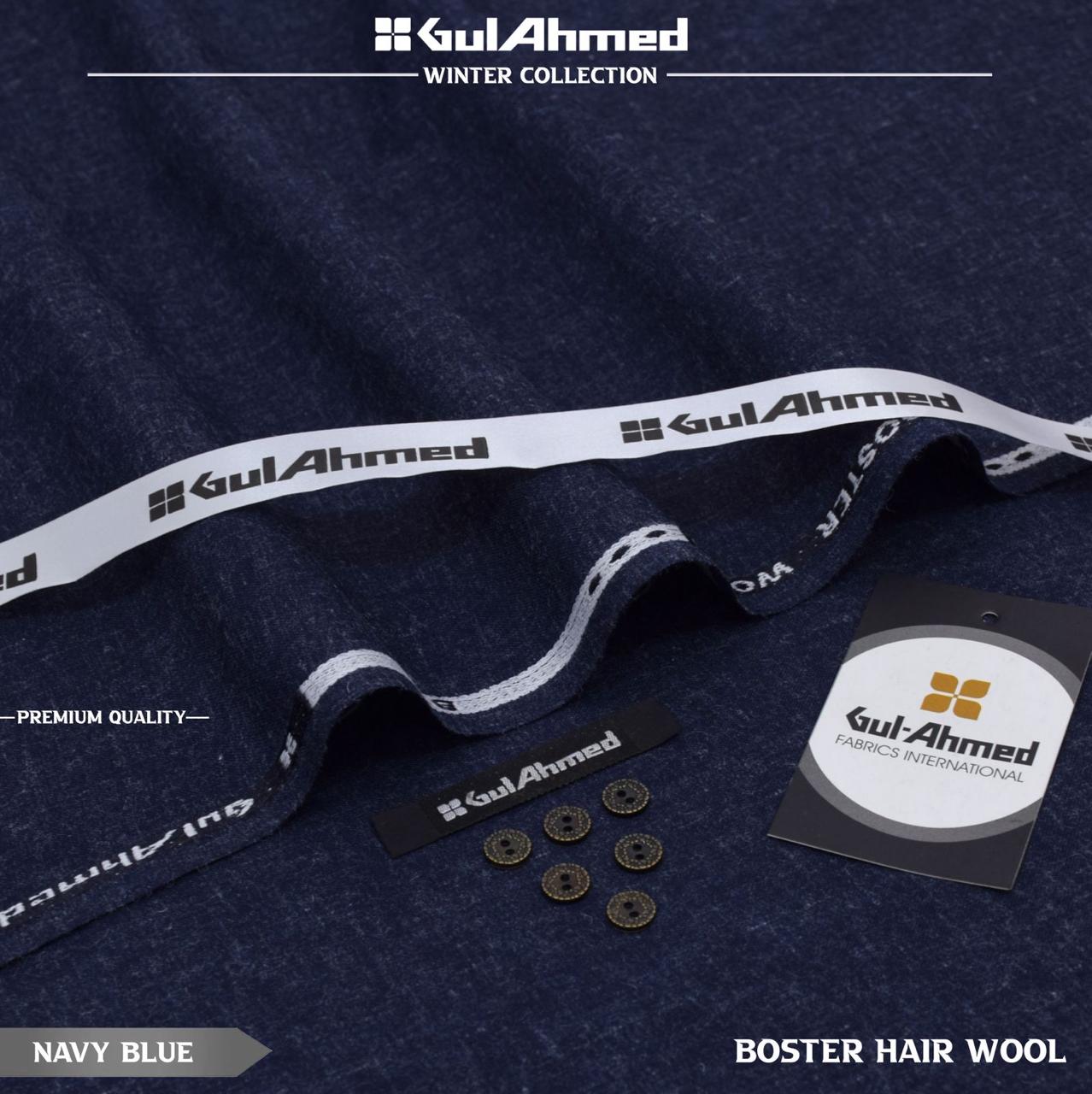 Gul Ahmed Gents Booster Hair Wool – Navy Blue