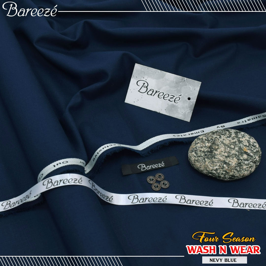 Bareeze Supreme Wash & Wear - Navy Blue