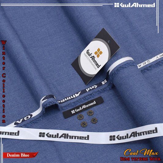 Gul Ahmad Sami Wool - Denim Blue