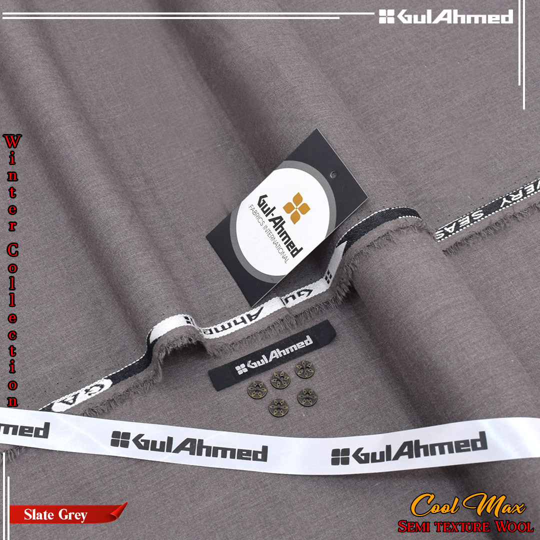 Gul Ahmad Sami Wool - Slat Grey