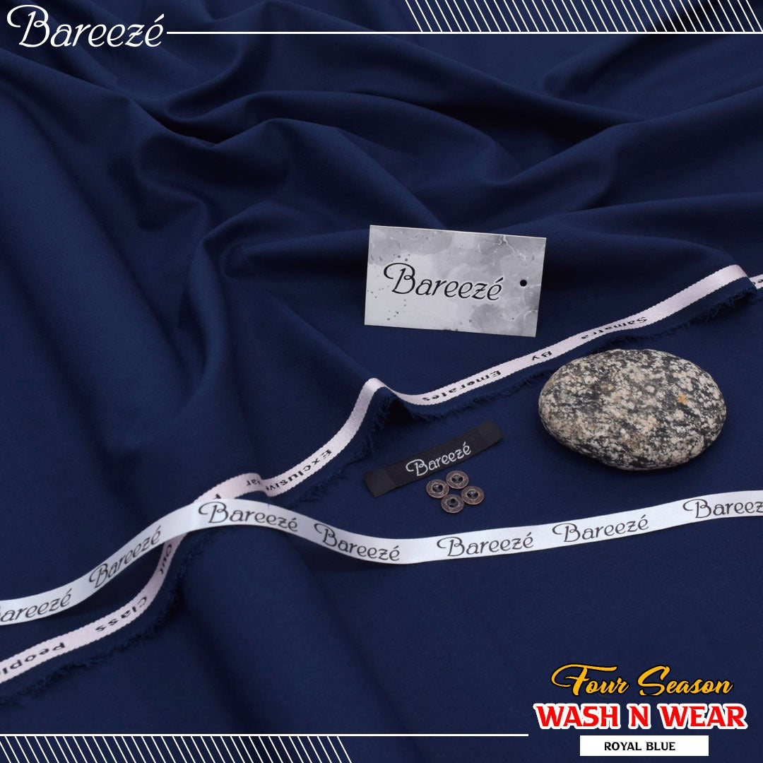 Bareeze Supreme Wash & Wear - Royal Blue