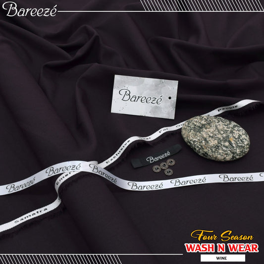 Bareeze Supreme Wash & Wear - Wine