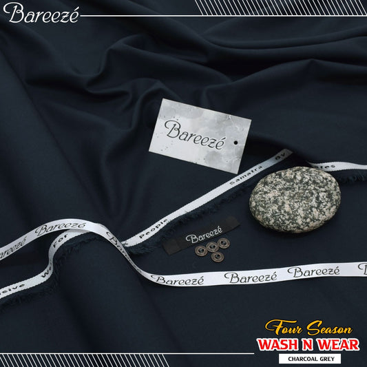 Bareeze Supreme Wash & Wear - Charcoal Grey