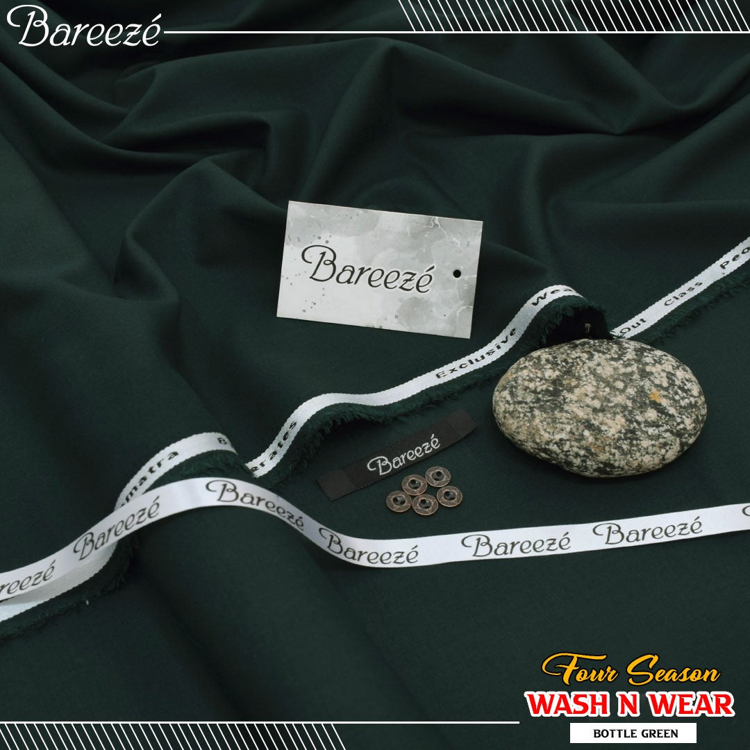 Bareeze Supreme Wash & Wear - Bottle Green