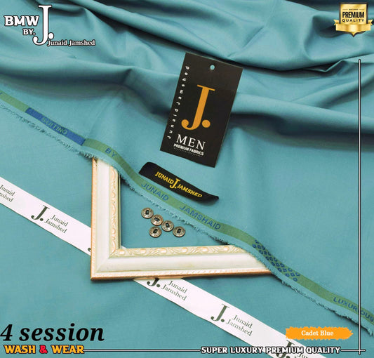 Junaid Jamshed BMW Wash & Wear - Cadet Blue
