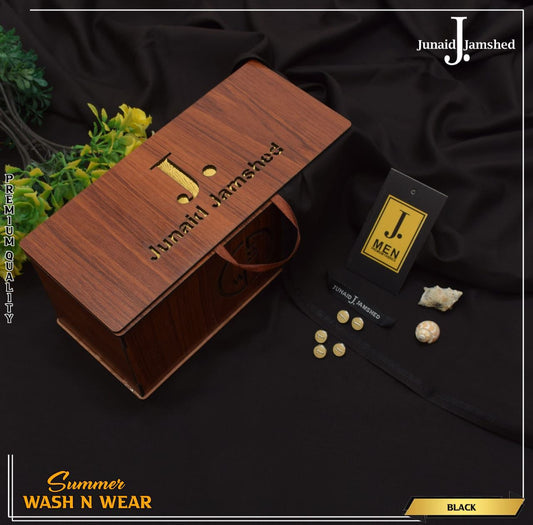 Junaid Jamshed Boski Wash & Wear - Black