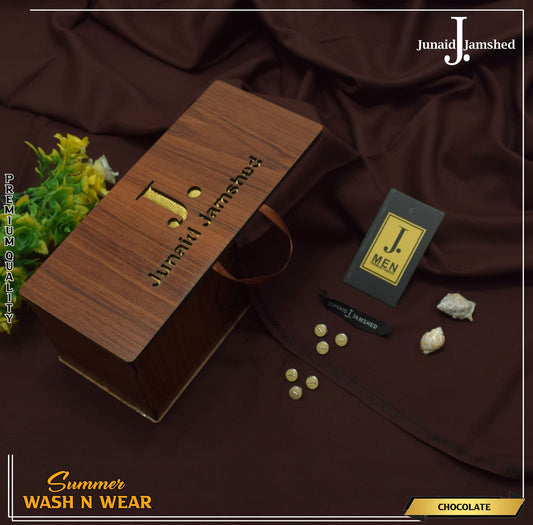 Junaid Jamshed Boski Wash & Wear - Chocolate