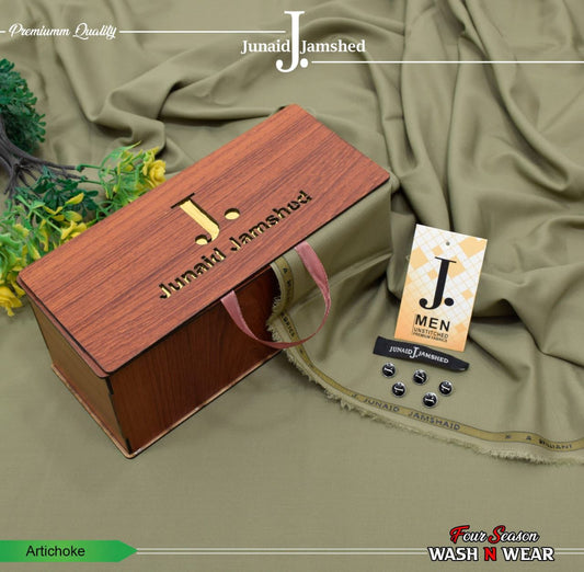 Junaid Jamshed Boski Wash & Wear - Artichoke