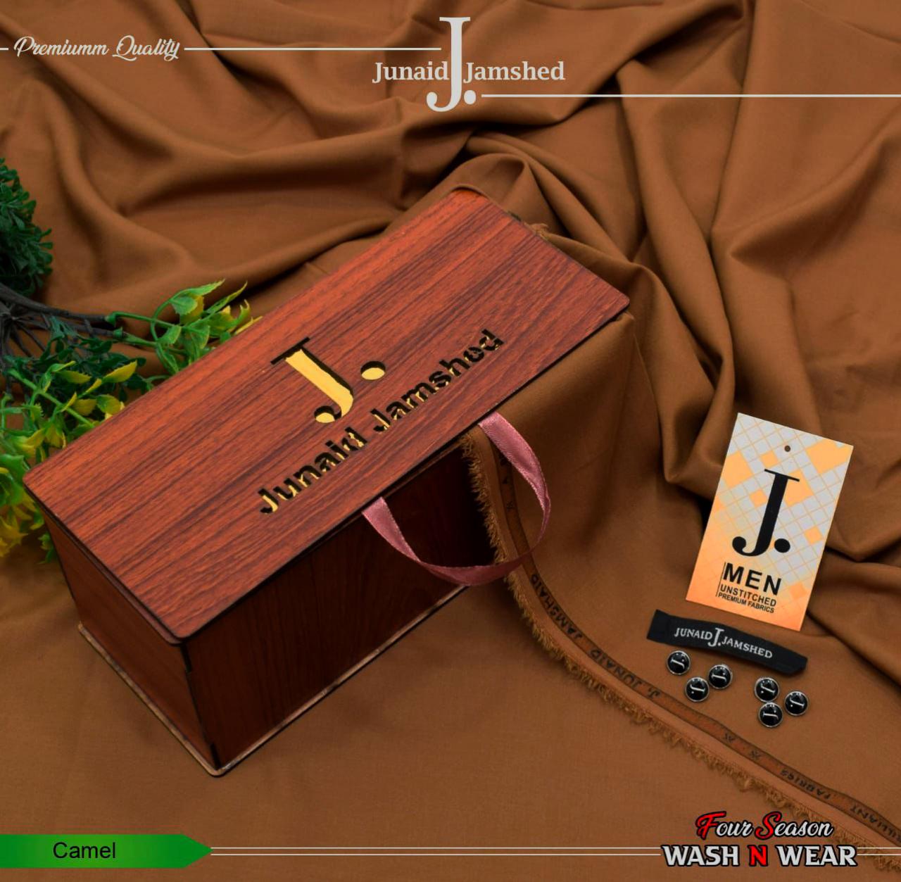 Junaid Jamshed Boski Wash & Wear - Camel