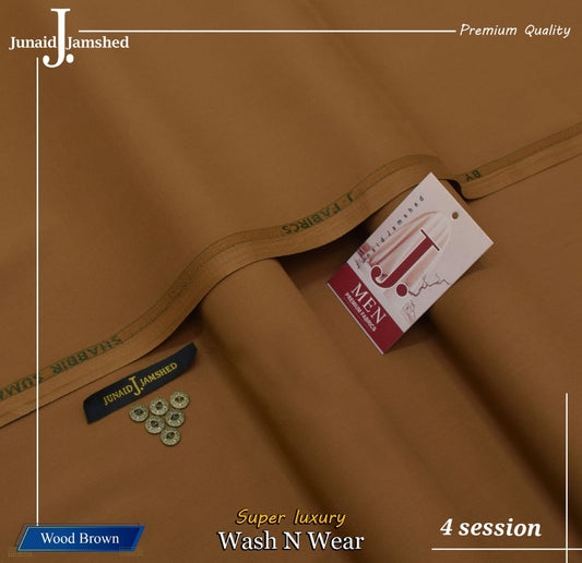 Junaid Jamshed PV Wash & Wear – Wood Brown