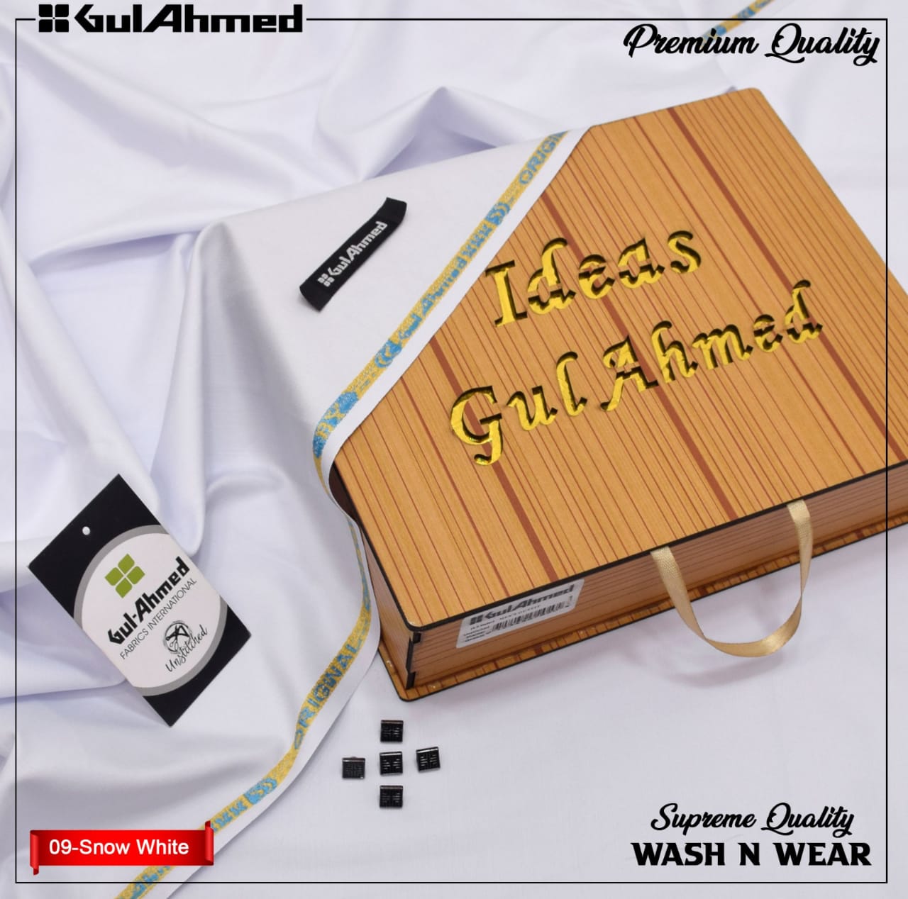 Gul Ahmed Premium Wash & Wear - Snow White